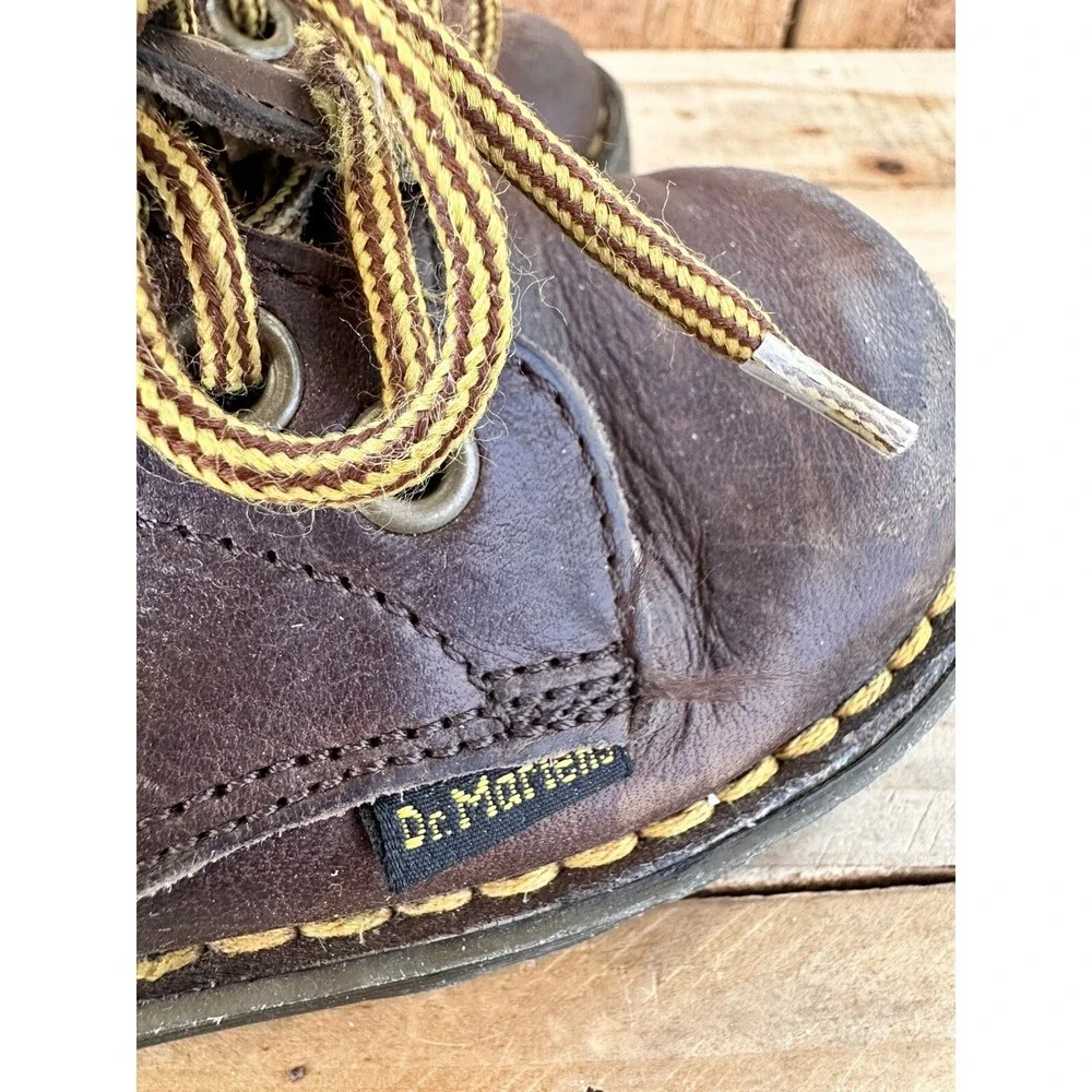 Dr. Martens 1460‎ Boots Kid's Sz 7 Toddler Air Cushion Made in England Brown